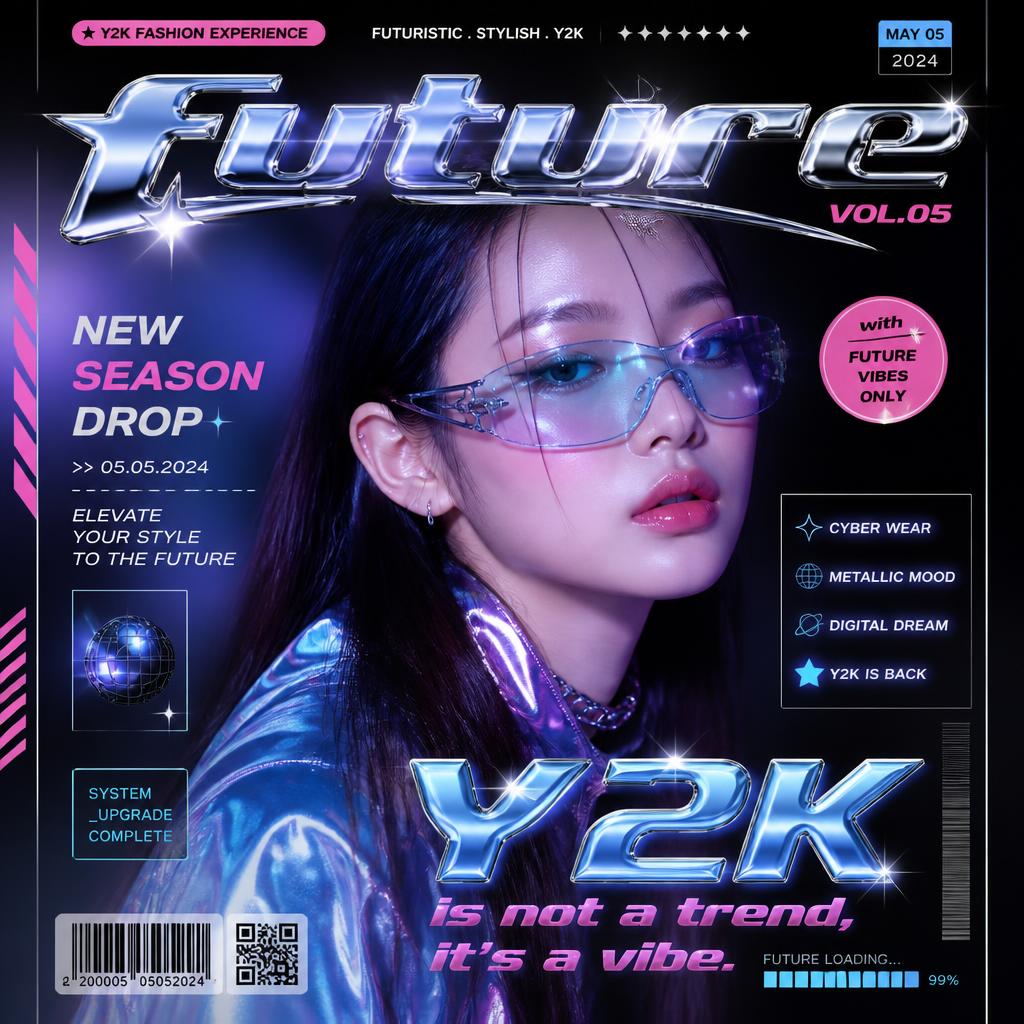 Y2K 패션 포스터