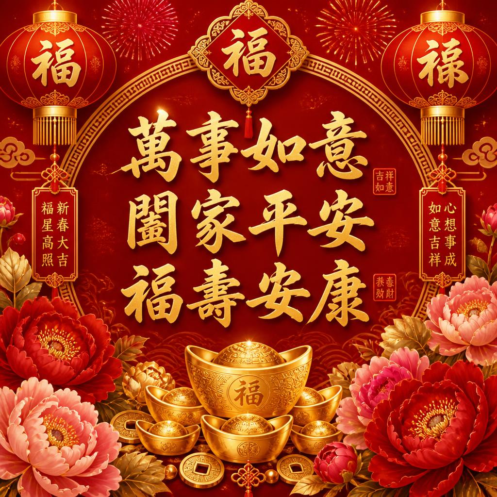 節慶祝福圖